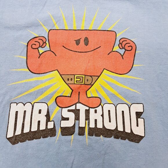 Vtg 90s Y2k Mr. Strong Man Little Miss T-Shirt Mens M S Soft Spun Tag Rare - Picture 2 of 7